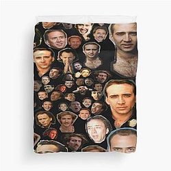 Nicholas Cage Faces Pattern Duvet Cover