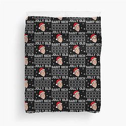 Jolly Old Saint Nick Christmas Duvet Cover