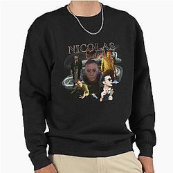 Nicolas Cage bootleg band tee sweatshirt