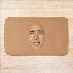 Nicolas Cage Face Bath Mat