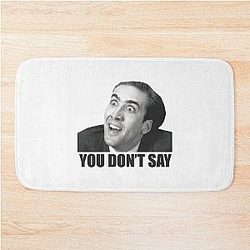 Nicolas Cage Meme Shirts Bath Mat