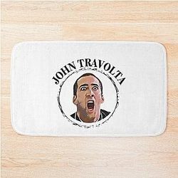 Nicolas Cage Face Off Black Bath Mat