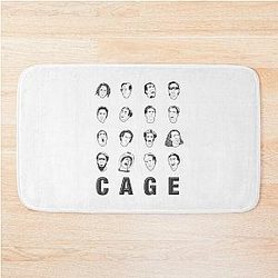 The Many Nicolas Cage Bath Mat