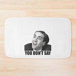 Nicolas Cage Meme Shirts Bath Mat