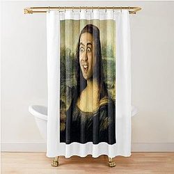 Nicolas Cage Mona Lisa Shower Curtain