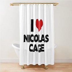 I Love Nicolas Cage Shower Curtain