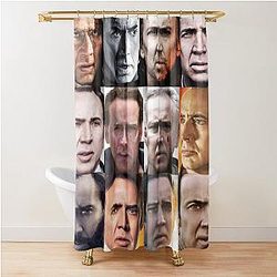 Nicholas Cage Pattern Shower Curtain