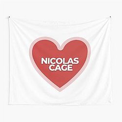 I Heart Nicolas Cage Tapestry