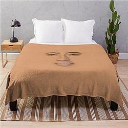 Nicolas Cage Face Throw Blanket