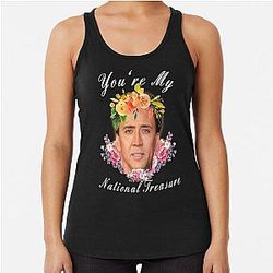 Nicholas Cage - You're My National Treasure - Nick Cage Racerback Tank Top