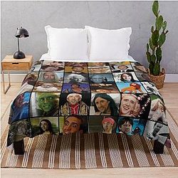 Nicholas Cage Pattern - Nick Cage Throw Blanket