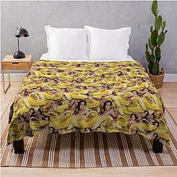 Nicolas Cage Banana Throw Blanket