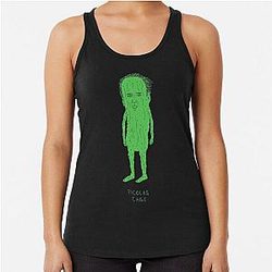 Nicolas Cage Funny Racerback Tank Top