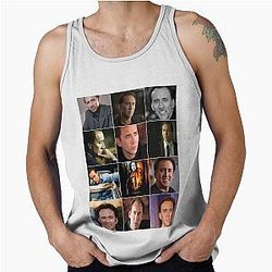Nicolas Cage Photo Collage Tank Top