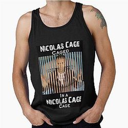 Nicolas Cage T-shirt, Graphic Tank Top