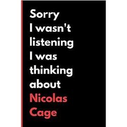 Nicholas Cage: 6x9 120 Pages Funny Notebook Journal for Writing Notes A Perfect Gift