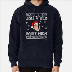 Jolly Old Saint Nick Christmas Pullover Hoodie