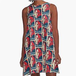 Nicolas Cage Meme A-Line Dress