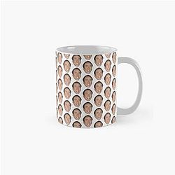 Nicolas Cage Face Pattern Design Classic Mug