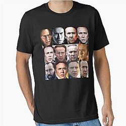 Nicholas Cage Faces Pattern - Nicolas Cage Essential T-Shirt