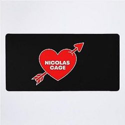 In Love With Nicolas Cage Desk Mat