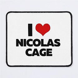 I Love Nicolas Cage Mouse Pad