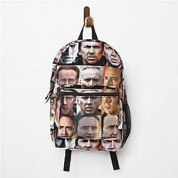 Nicholas Cage Faces Pattern Nicolas Cage Nick Cage Backpack