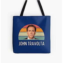Nicolas Cage John Travolta Face Off Men's Women's All Over Print Tote Bag