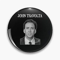 Nicholas Cage as John Travolta - Nicholas Cage - Nick Cage Pin
