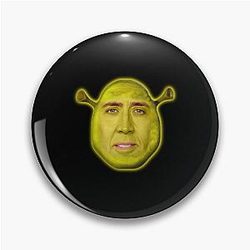 Nicholas Cage as Shrek Pin