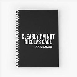 I am Nicolas Cage Notebook