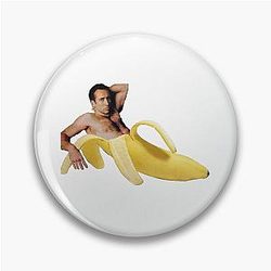 Nicolas Cage in a Banana Original Yellow Pin