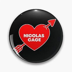 In Love With Nicolas Cage Pin