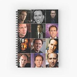 Nicolas Cage Photo Spiral Notebook