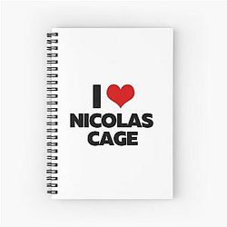 I Love Nicolas Cage Notebook
