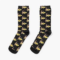 Nicolas Cage Banana Pattern Socks