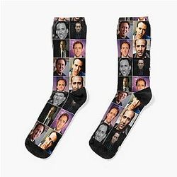 Nicolas Cage Photo Collage Socks
