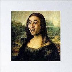 Nicolas Cage as the Mona Lisa