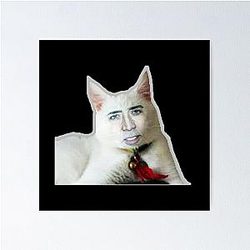 Nicholas Cage as Cat Poster
