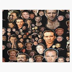 Nicholas Cage Faces Pattern Jigsaw Puzzle