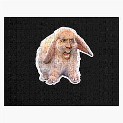 Nicolas Cage as a Rabbit Jigsaw Puzzle