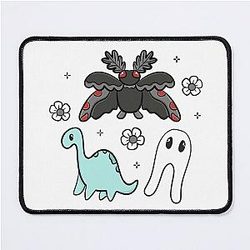 Cryptid Sticker, Mothman, Nessie, Mouse Pad