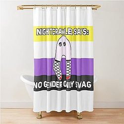 Non-binary Fresno Nightcrawler Shower Curtain