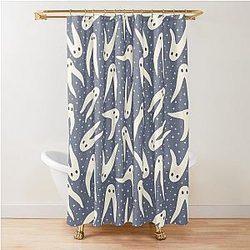 Fresno Nightcrawlers Slate Blue Shower Curtain
