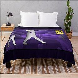 Cute Cryptid: Fresno Nightcrawler Throw Blanket
