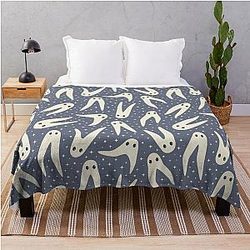 Fresno Nightcrawlers Slate Blue Throw Blanket