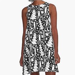 Nightcrawler Forest A Line Dress