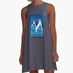 Fresno California Nightcrawler A-Line Dress