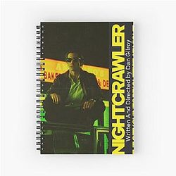 Nightcrawler Poster Jake Gyllenhaal Neo-Noir Thriller Movie Art Spiral Notebook