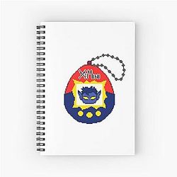 Pixel Tamagotchi Spiral Notebook